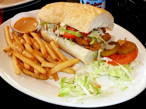Huck Finn's Oyster Po-Boy with Remoulade Sauce