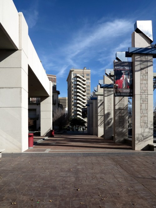 Outside the El Paso Museum of Art