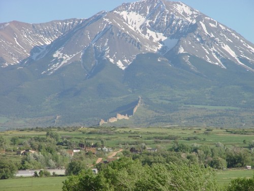 West Spanish Peak with Dikes