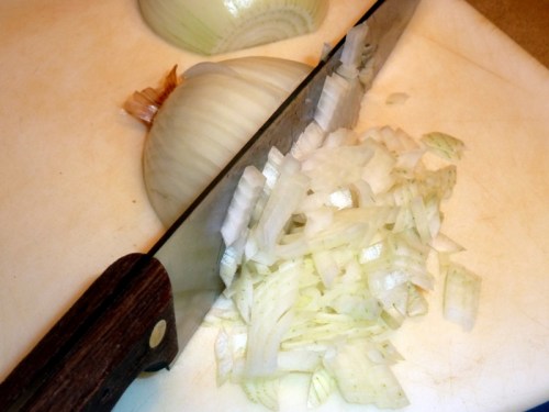 How to finely dice an onion — Step 2