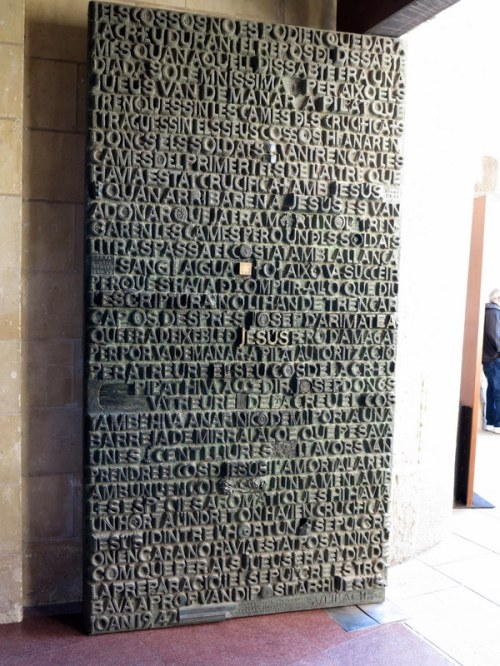 Doorway in the Passion Façade with Magic Square