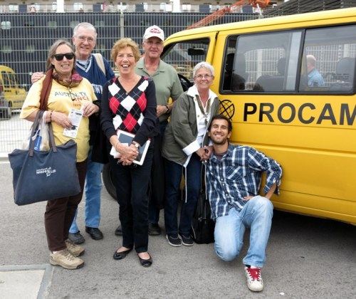 Our Tour Group led by Guide Rodrigo Bastos (kneeling at right)
