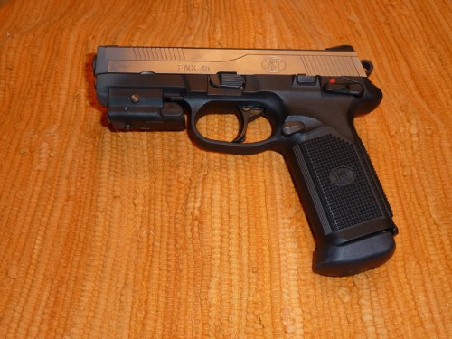 FNH FNX-45 with SIG Sauer Targeting Laser Attached