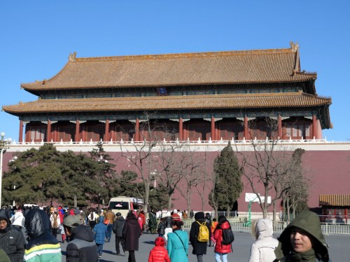 Backside of the Gate Tower entrance from Tiananmen Square