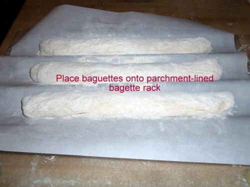 Baguettes ready to rise