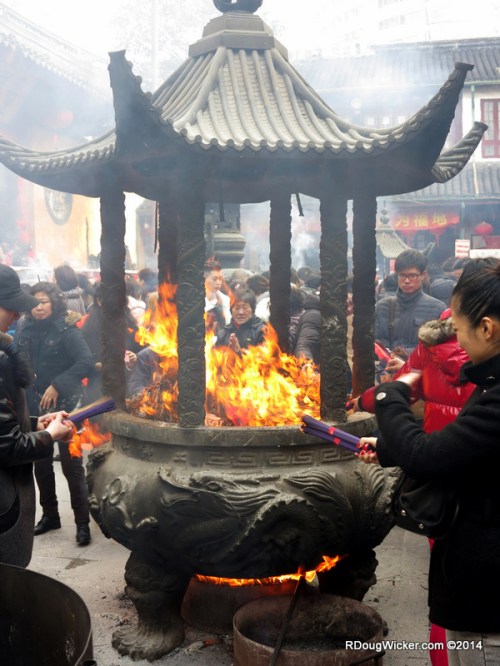 Fire Pit for lighting Joss Sticks