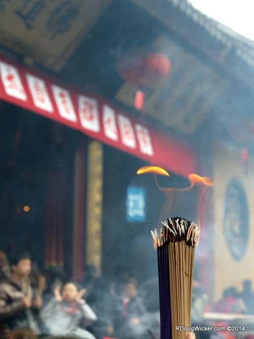 Joss Sticks at the Jade Buddha Temple