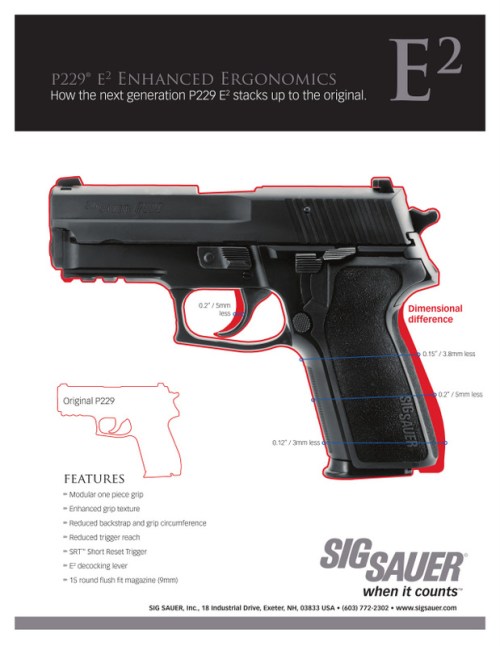Standard SIG P229 versus P229 with E² enhancement