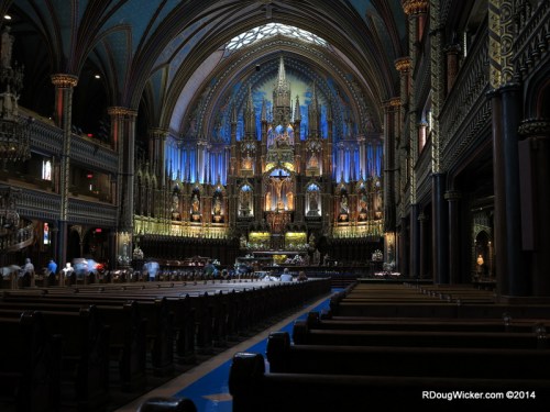 Facing the altar and ambulatory