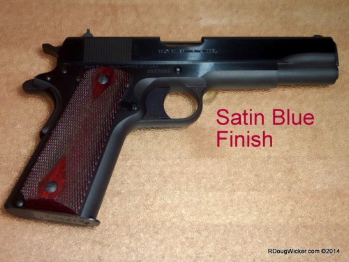 Satin Blue Finish