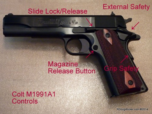 Standard M1911 controls