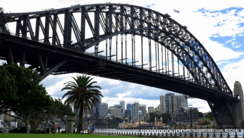 Eight traffic lanes, two rail lines, bicycle and pedestrian lanes covering almost ¾ of a mile!