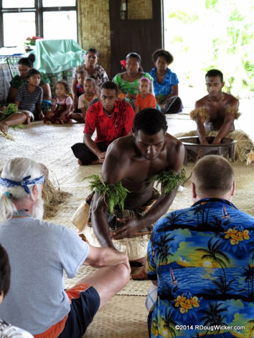 Greeting ceremony — one wrong step and you're on the menu!