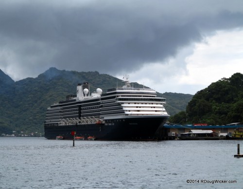 MS Oosterdam in Pago Pago Harbor