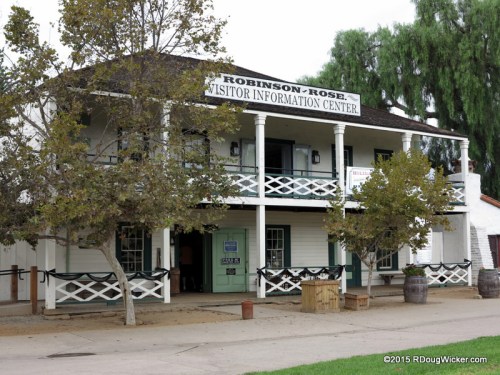 The supposedly "haunted" Robinson Rose House — now a Visitor Information Center