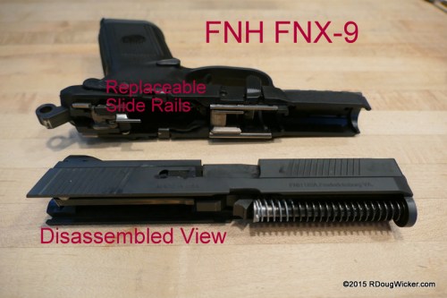FNH FNX-9 disassembled view
