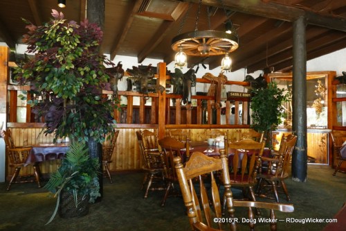 One of several dining areas