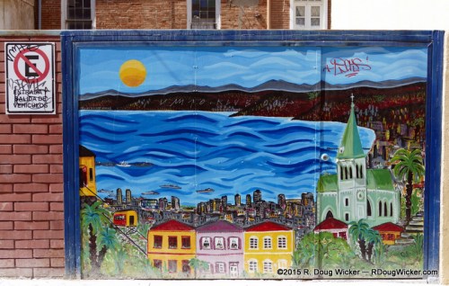 Artistic Rendering of Valparaíso Bay