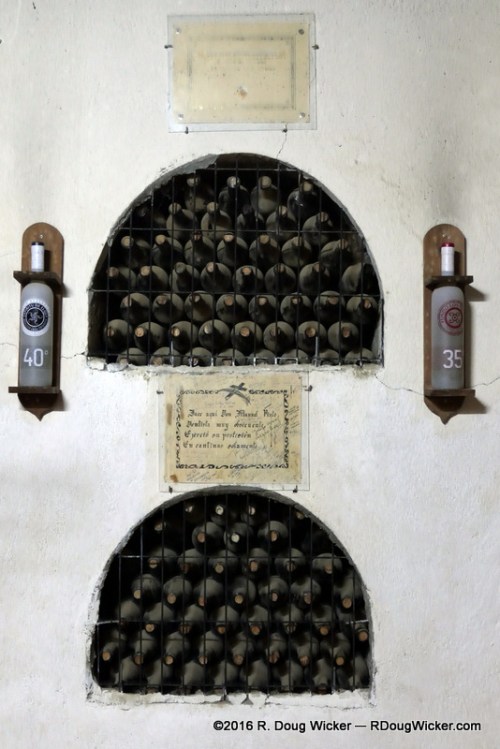 Aging Bottles of Pisco