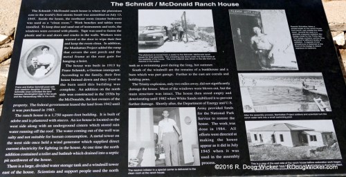 Schmidt-McDonald Ranch House plaque