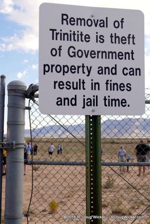 Don't steal the trinitite