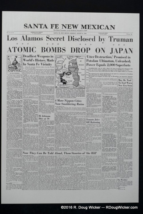 The news breaks — Manhattan Project revealed