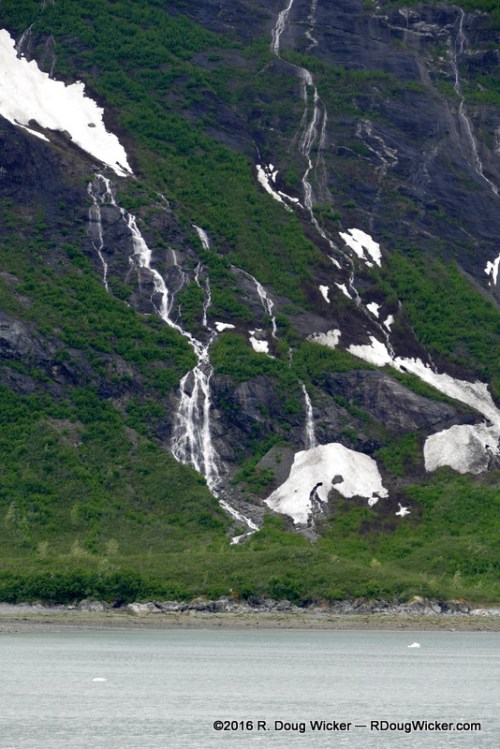 Waterfalls in Glacier Bay