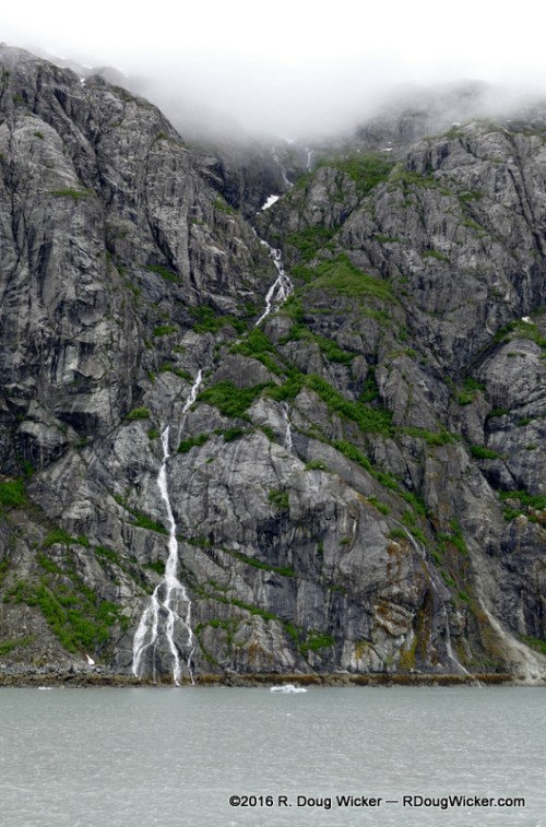 Waterfalls in Glacier Bay