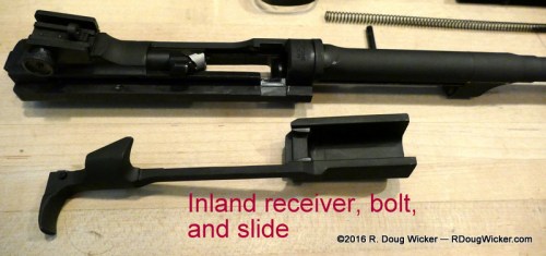 Slide removed from receiver, leaving the bolt in place