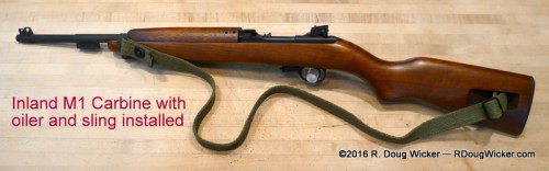 Inland M1 Carbine with oiler and sling (both sent free after registration)