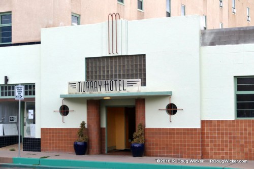 The Art Deco styling of the Murray Hotel