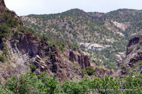 The countryside beyond the canyon