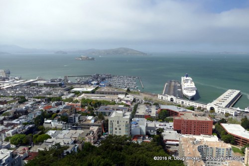 Cruise Ship Terminal and Alcatraz Island