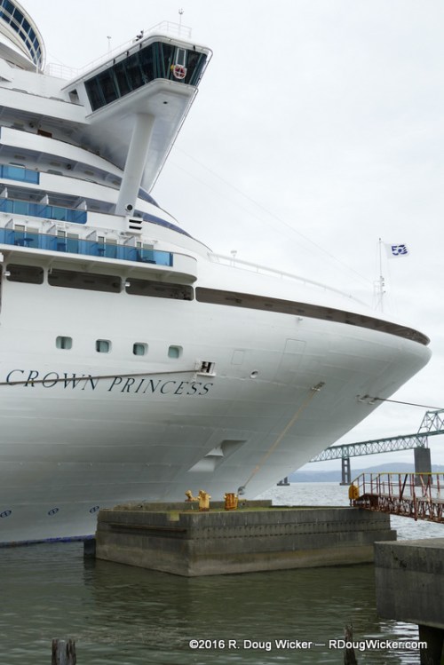 Crown Princess docked in Astoria
