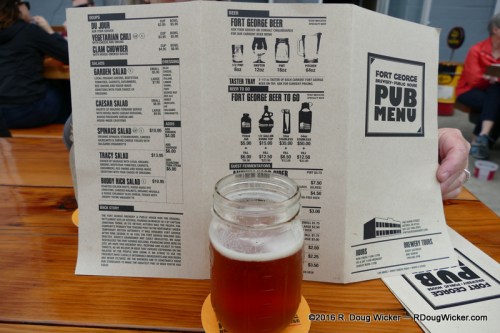 Fort George Brewery + Public House Menu