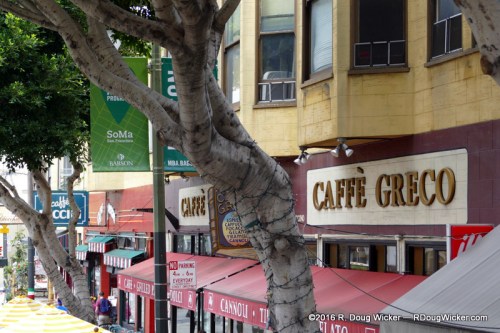 Shops along Columbus Avenue