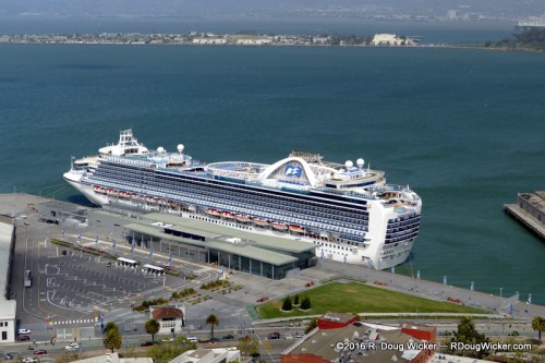 Crown Princess in port