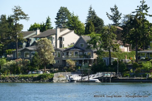 Homes along the Strait