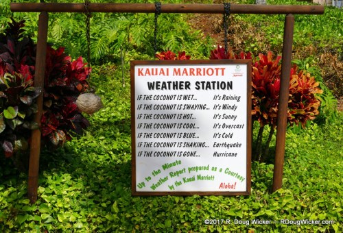 Kaua'i Marriott's advanced weather station