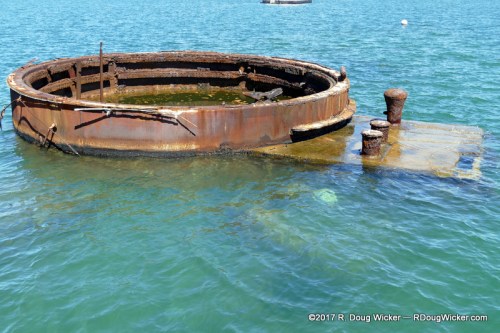 USS Arizona gun turret